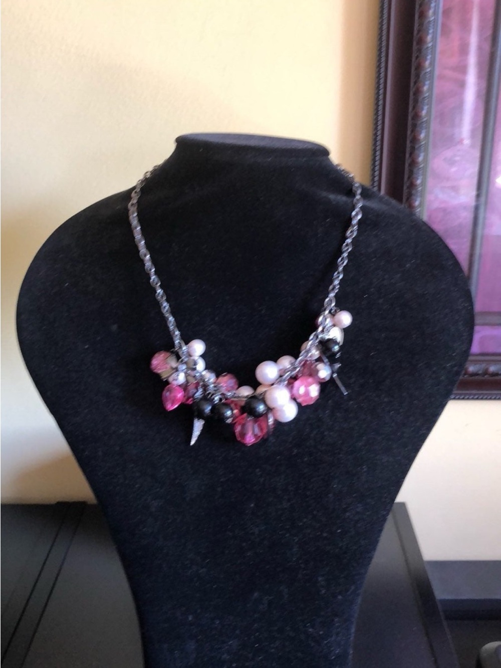 Stunning Gothic Style Cluster Statement Necklace